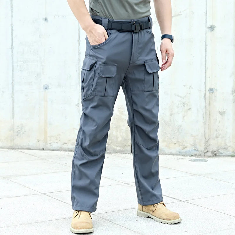 Tactical Pants For Men Casual Multi Pockets Cargo Trousers Male Quick Dry Outdoor Waterproof Work Trousers Breathable Overalls