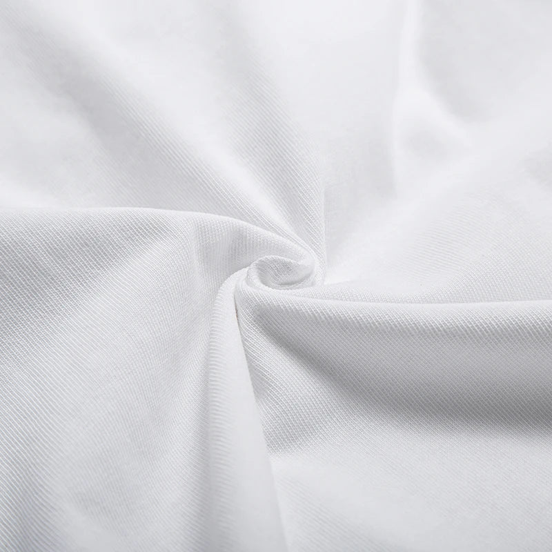 Women's T-Shirt Summer Luxury New Embroidery Letter Lantern Sleeve T-Shirt White Basic Cotton T-Shirt Women's Top T-Shirt