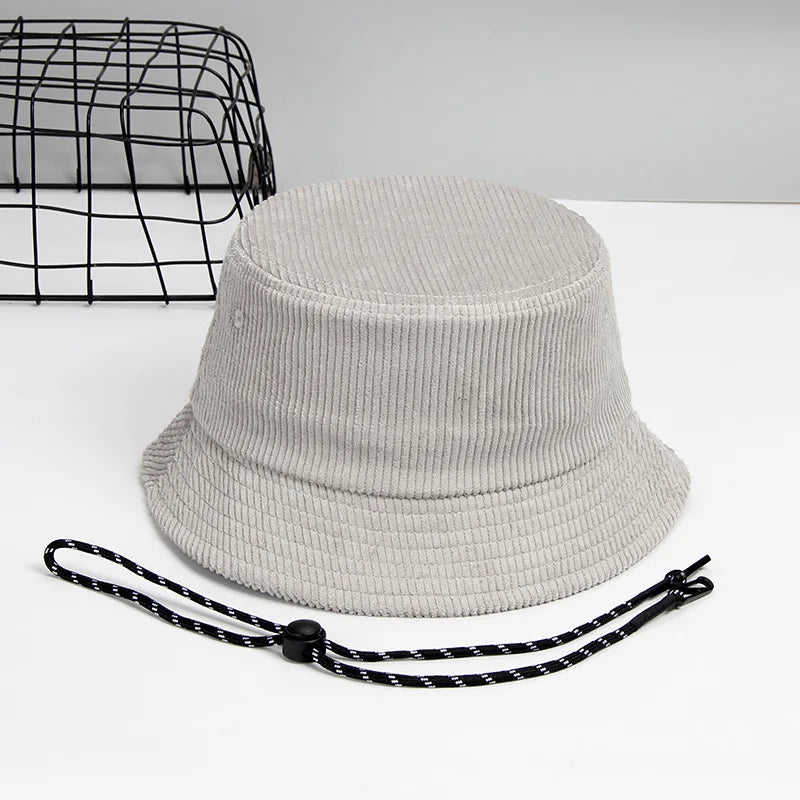 Dad Winter Hat Lady Outdoors Corduroy Bucket Hats Men Big Size Fisherman Hat 54-56cm 56-58cm 58-60cm 60-62cm 62-64cm