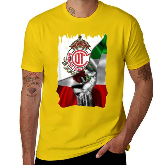 Toluca Flag USA Football Club Orgullo Mexicano T-Shirt sports fans plus sizes kawaii clothes vintage t shirts for men graphic