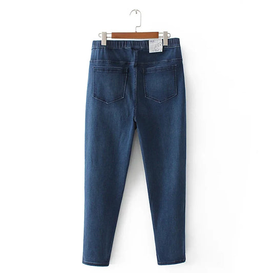 Women Oversize Denim Straight Pants