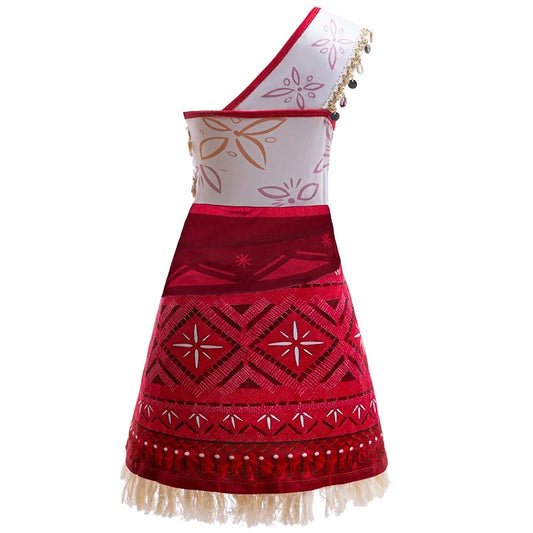 New Movie Moano 2 Girl Dress 2026 Halloween Party Ocean Adventure Costume Princess Clothes Children Vaiana Outfit Dress
