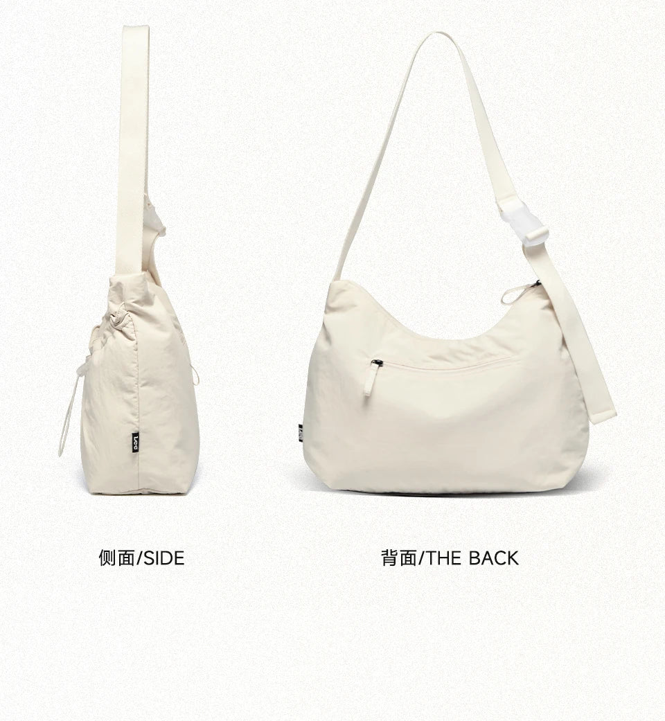 Large Capacity Light Ladies Crossbody Bag Waterproof Casual Shoulder Bag Women Daily Outdoor Travel Shopping Dumpling Bag