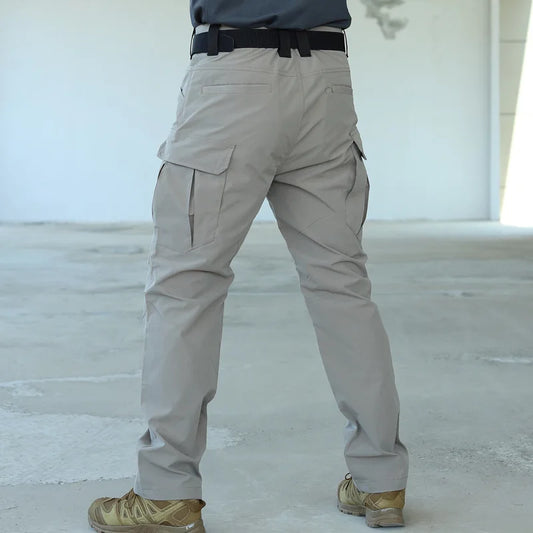 summer Multi-pocket Work Tactical Pants Men Outdoor Waterproof Sports Hiking Climbing Pants Combat Military Cargo Trousers