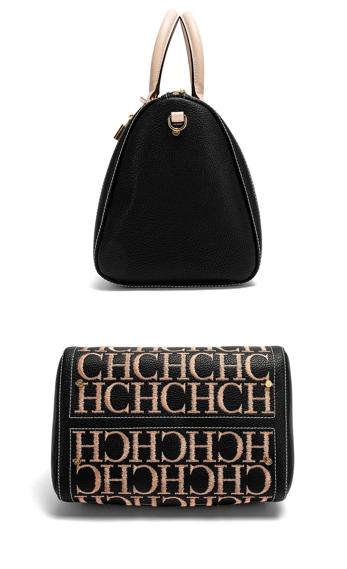 Women's Shoulder Bag Vintage Fashion Embroidered Letter Design Handbag Tote Bags