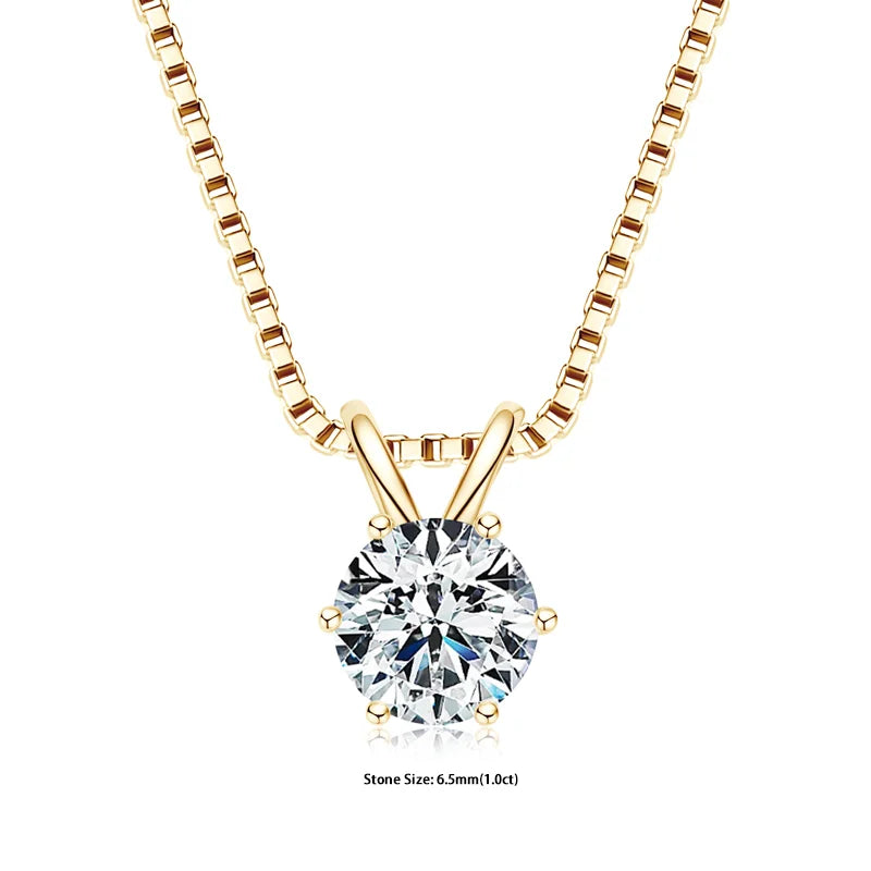 Pendant Necklaces S925 Sterling Silver Solitaire Necklace Chains For Women Jewellry Gifts