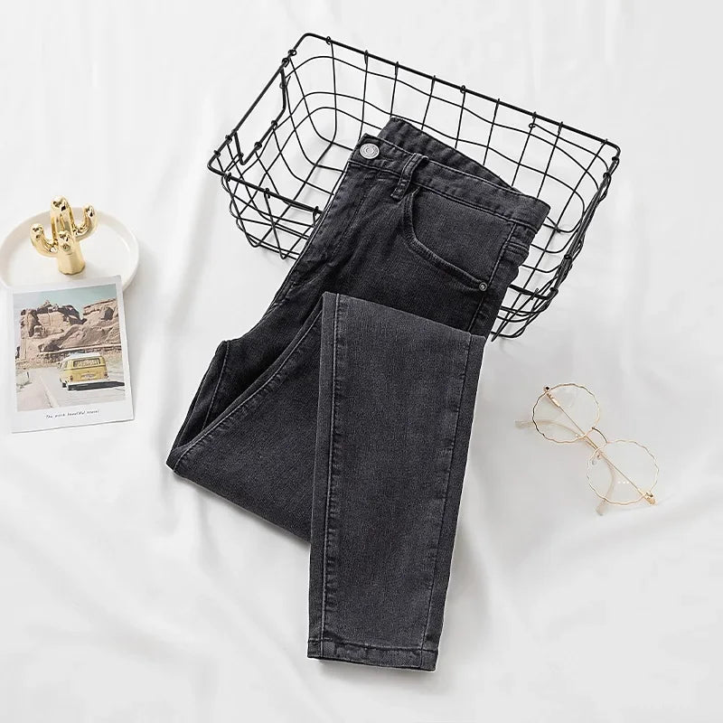 Women's Jeans Fashionable Skinny Denim Pants Spring