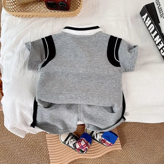 Kids Summer Clothes Sets Toddler Baby Boys Cotton T-shirt + Shorts 2Pcs Children Casual Outfits Clothing Tracksuits 0-5Years