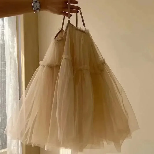 Baby Girls Dress Summer Toddler Kids Lace Mesh Dresses Baby Tutu Dresses Children Birthday Party Dress Girl Clothes