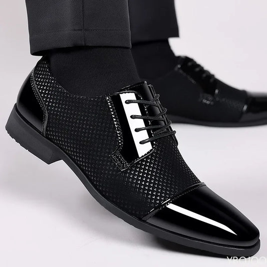 Large Size Fashionable Men's Office Formal Shoes, Low Cut Daily Comfortable Pointed Multifunctional Men's Wedding Shoes 2026