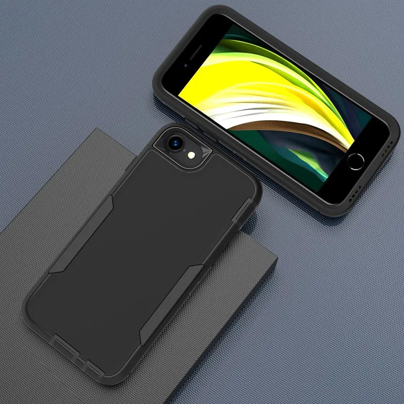 For iPhone SE Case Shockproof Matte Phone Bumper Hybrid Protective Cases For iPhone