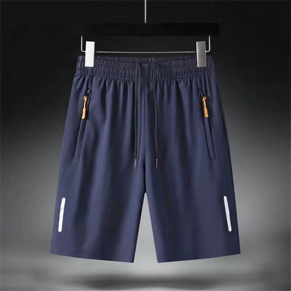Men's Summer Ultra-thin Ice Silk Beach Casual Shorts