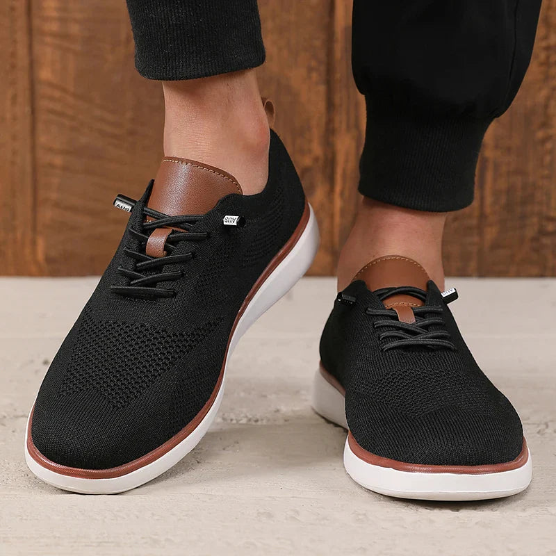 Sapatos Esportivos Masculinos Modernos e Vanguardistas, Malha Respirável, Aparência Moderna, Sapatos Baixos, Versáteis, Casuais para as Ruas
