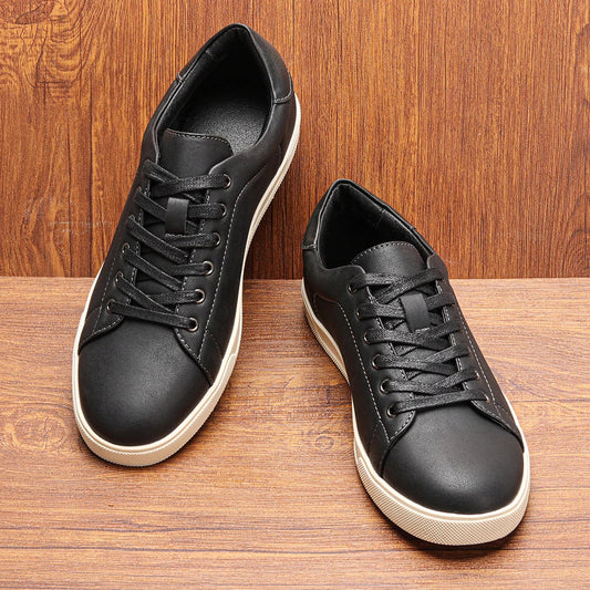 Sapatos masculinos casuais 40-46, marca 2024, moda, confortáveis, de couro