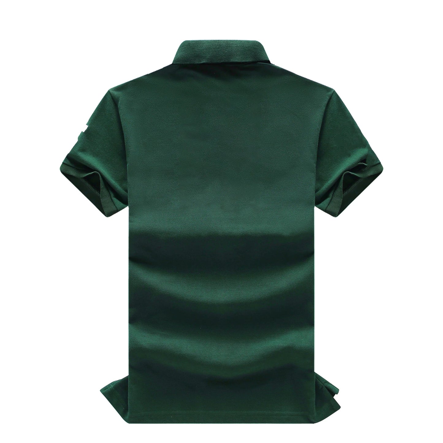 Men's High-Quality Cotton Polo Shirt ITALY GREEN cotton Embroidered "MILAN" Symbol leisure sport New Year's Gift for Men