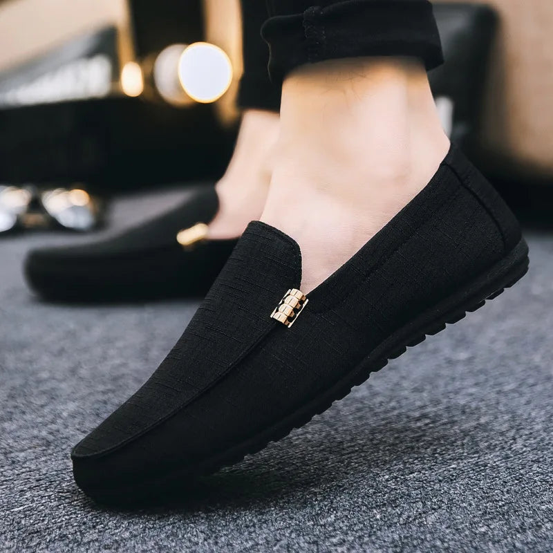 Shoes Men Casual Comfort Men Shoes Denim Male Shoes Adult Footwear 2023 New Men Loafers Canvas Shoes Men Sneakers Driving Shoes