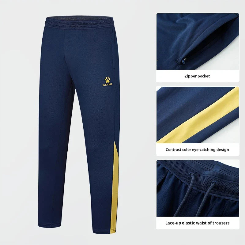 Football Training Leggings 2024 Spring Summer Breathable Elastic Sports Pants Football Competition Jogging Pants