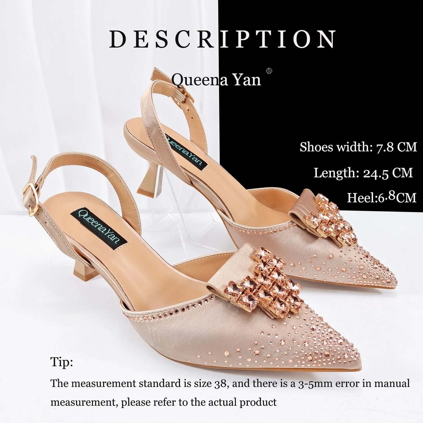 Elegant Green Handbag Medium Heel Shoe Set with Exquisite Handmade Metal Decoration Accents for Wedding & Parties