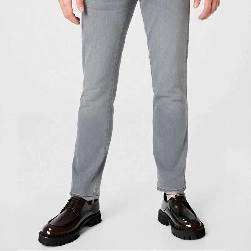 British Casual Leather Shoes Men's Dress Business Thick-soled Lace-up Shoes Bright Leather Patent Leather Men's Lace-up Shoes