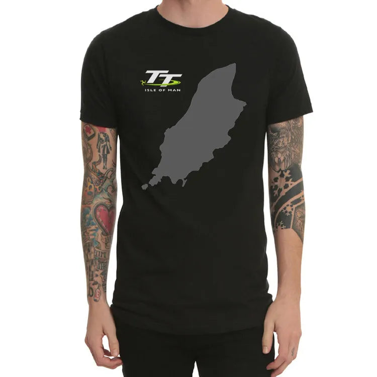 Isle of Man TT Men T Shirt Around The Island Motorcycle Motorcycle Racing Tourist Trophy Manx