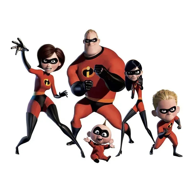 Anime Girl Mr Incredible 2 Cosplay Costume Gilr Halloween Costumes Boy Superhero Fancy Dress Up Red Jumpsuit with Mask
