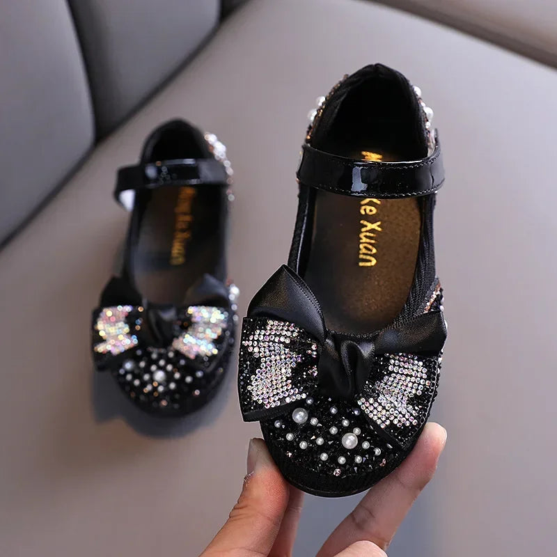 Sandals Toddler Girl Childrens Shoes Pearl Rhinestones Shining Kids Shoes Baby Girls Shoes Girls Thong Sandals