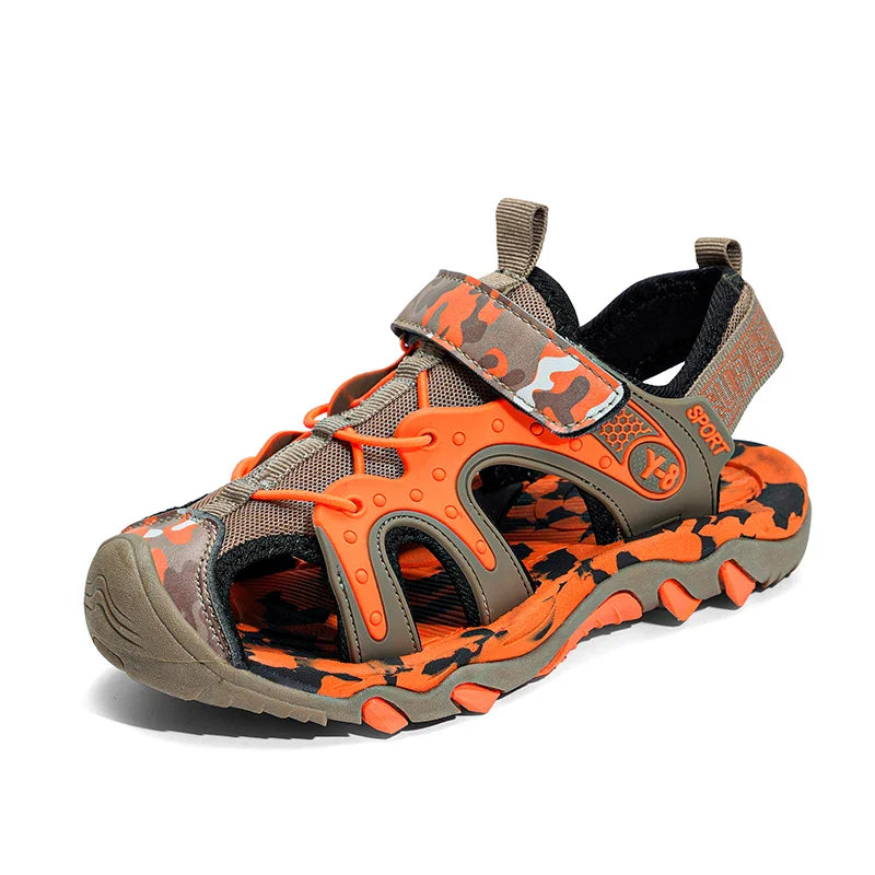 Outdoor Boys Sports Sandals Kids Summer Shoe Sneaker 2026 New Non-slip Soft Breathable Casual Walking Beach Water Sandal for Boy