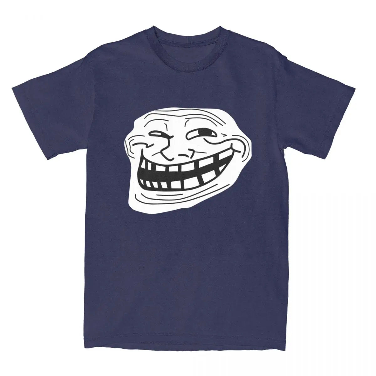 Rage Comic Trollfac T Shirt Funny Anime Hip Hop T-Shirts Short-Sleeved Awesome Tops Summer Pure Cotton Round Neck 6XL Clothes