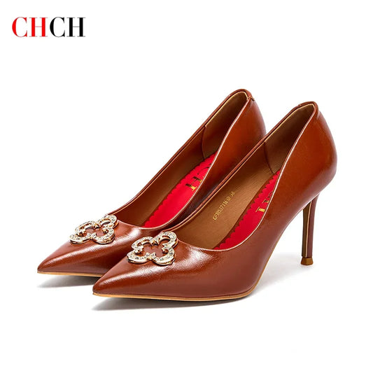 Woman's High Heels New High Quality Pointed Shoes Business Commuter Girls Shoes Banquet Party Shoes 9cm
