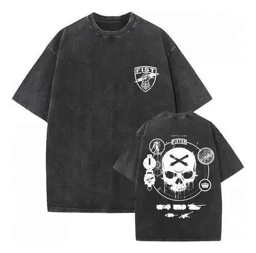 Short Sleeve Tee Anime Washed Vintage Graphic T-Shirt Man Women Cosplay Casual Tops 2026 Summer Y2k Streetwear