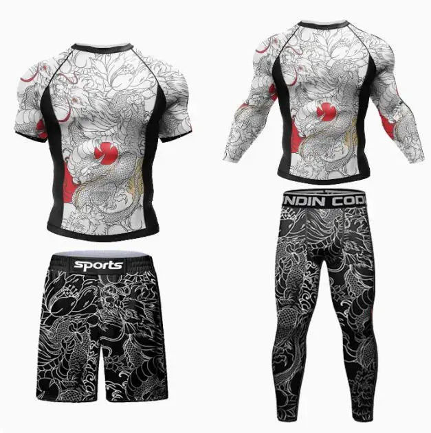 Ensembles de survêtement d'entraînement Rashguard pour enfants, combinaison de sport pour figurines, uniforme de grappin
