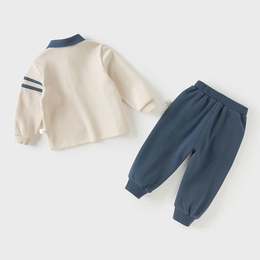 Children Autumn Spring Polo T-shirt Trousers Suits Boys Pullover+Pant 2Pcs Sets Costume Tracksuits Clothes DB3253484