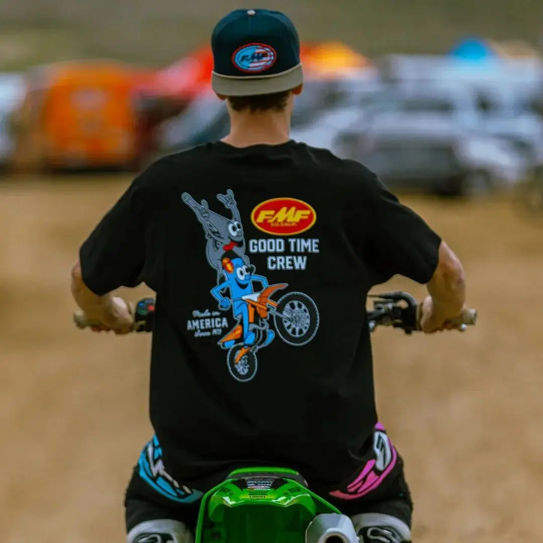 Racing Exhaust Ama Motocross T-shirt Round Neck Fashion Clothing Motorcycle Sweat Absorptive Breathable T-shirt Unisex