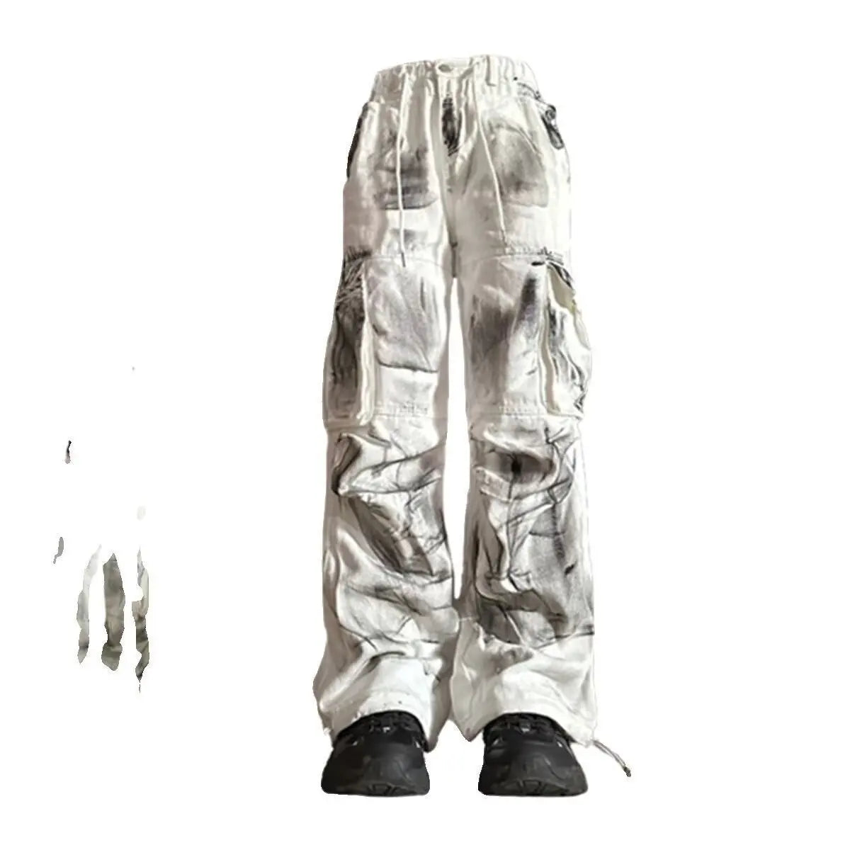 Wide Women's Jeans Span Shoujo Girl Style Denim Tier White Pants Jean
