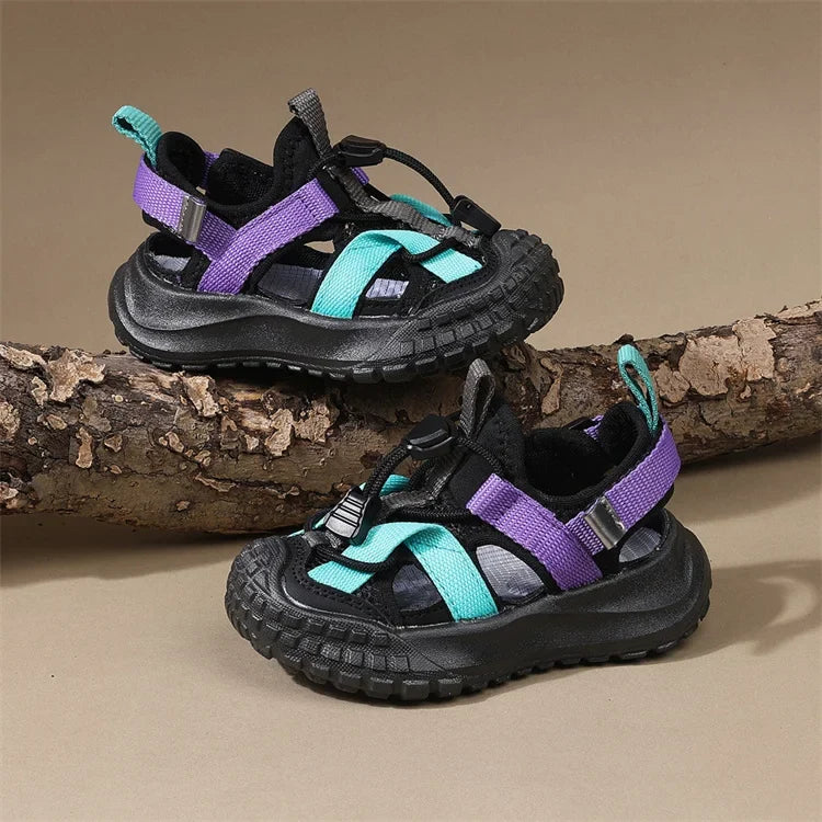 New Summer Children Sandals For Boys Breathable Kids Sport Shoes Soft Sole Fashion Toddler Boys Beach Sandals EU 21-30