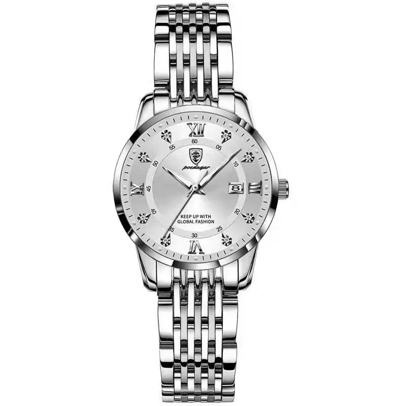 Luxury Woman Watch Waterproof Stainless Steel Luminous Date Ladies Watch Fashion Simple Casual Women’s Quartz Watches