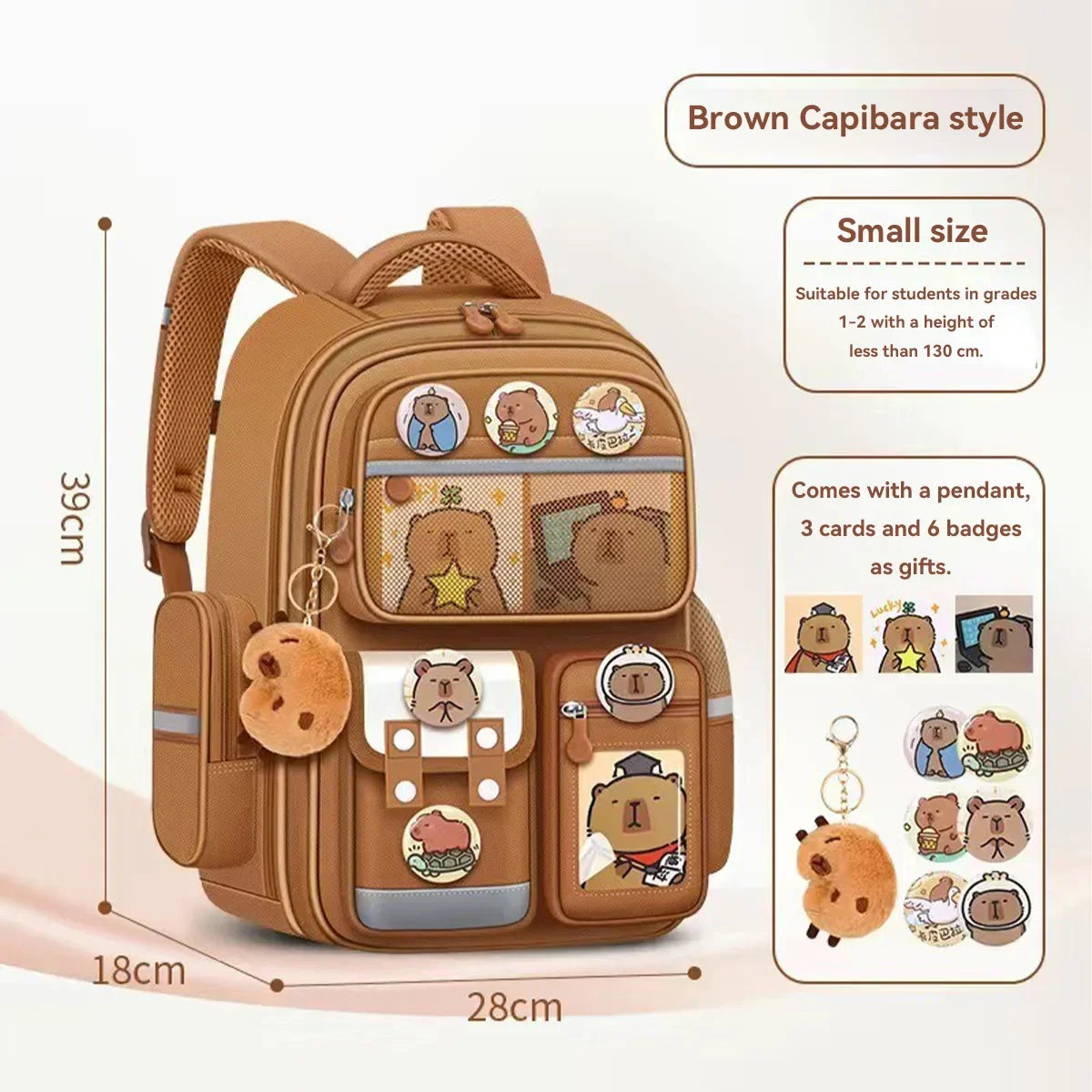 School Bag Waterproof Backpack Large Capacity Alleviate Burden Protecting Spine Widen Straps Backpack for Students Gift