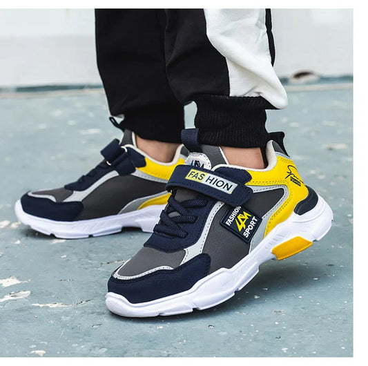 Summer Sport Kids Sneakers for Boys Breathable Mesh Running Tennis Outdoor Anti Skid Children Casual Walking Shoes