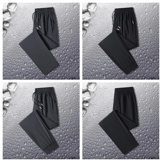 Outdoor Hiking Windproof Breathable Ice Silk Pants for Men Fashionable Trendy Soft Breathable Comfortable Versatile Casual Pants