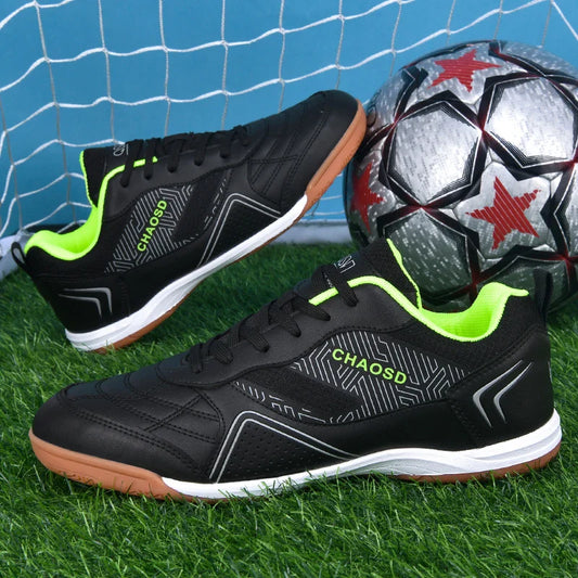 Men Professional Soccer Cleats Anti-Slippery Futsal Training Cleats Wear Resistant Ultralight Outdoor Indoor Unisex Sneakers
