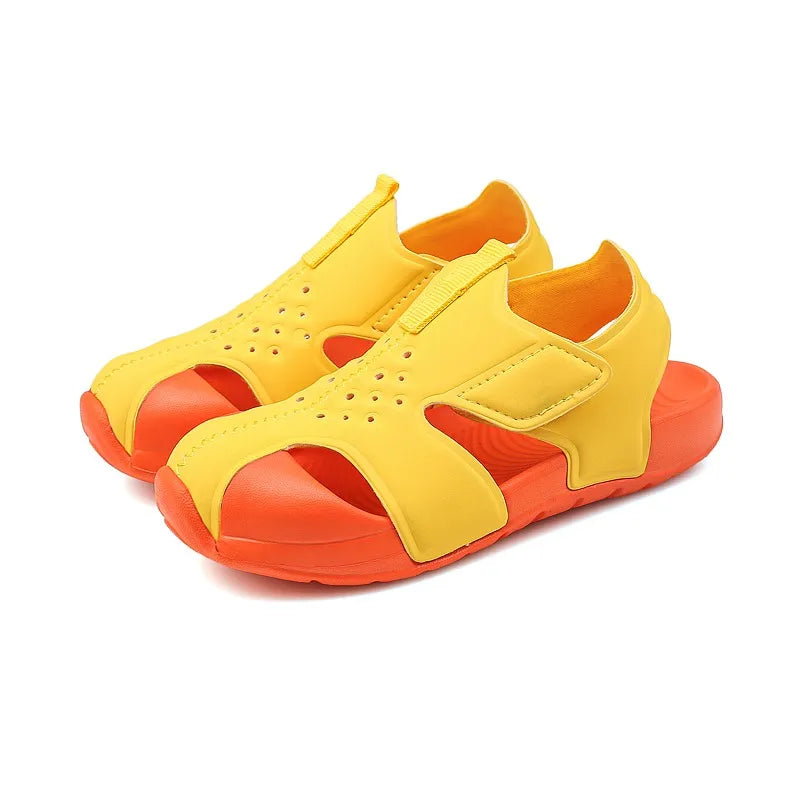 Summer Children's Beach Sandals Non-slip Soles Soft Comfortable Fashion Sports Casual Boys Girls Baby Shoes Kids Flats Sandals