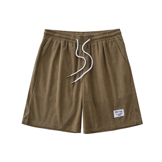 Summer Men Corduroy Shorts Casual Lightweight Loose fit Men's Beach Board Shorts Short Pants Trousers