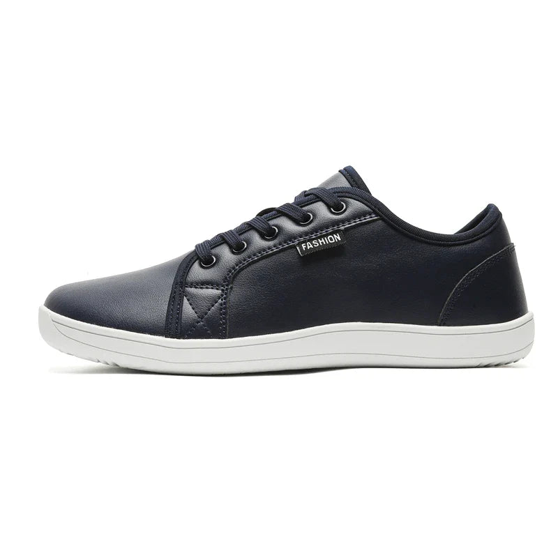 Mens Artificial Leather Wide Barefoot Shoes Unisex Plus Size Male Outdoor Minimalist Sneakers Women Zero Drop Casual Walking