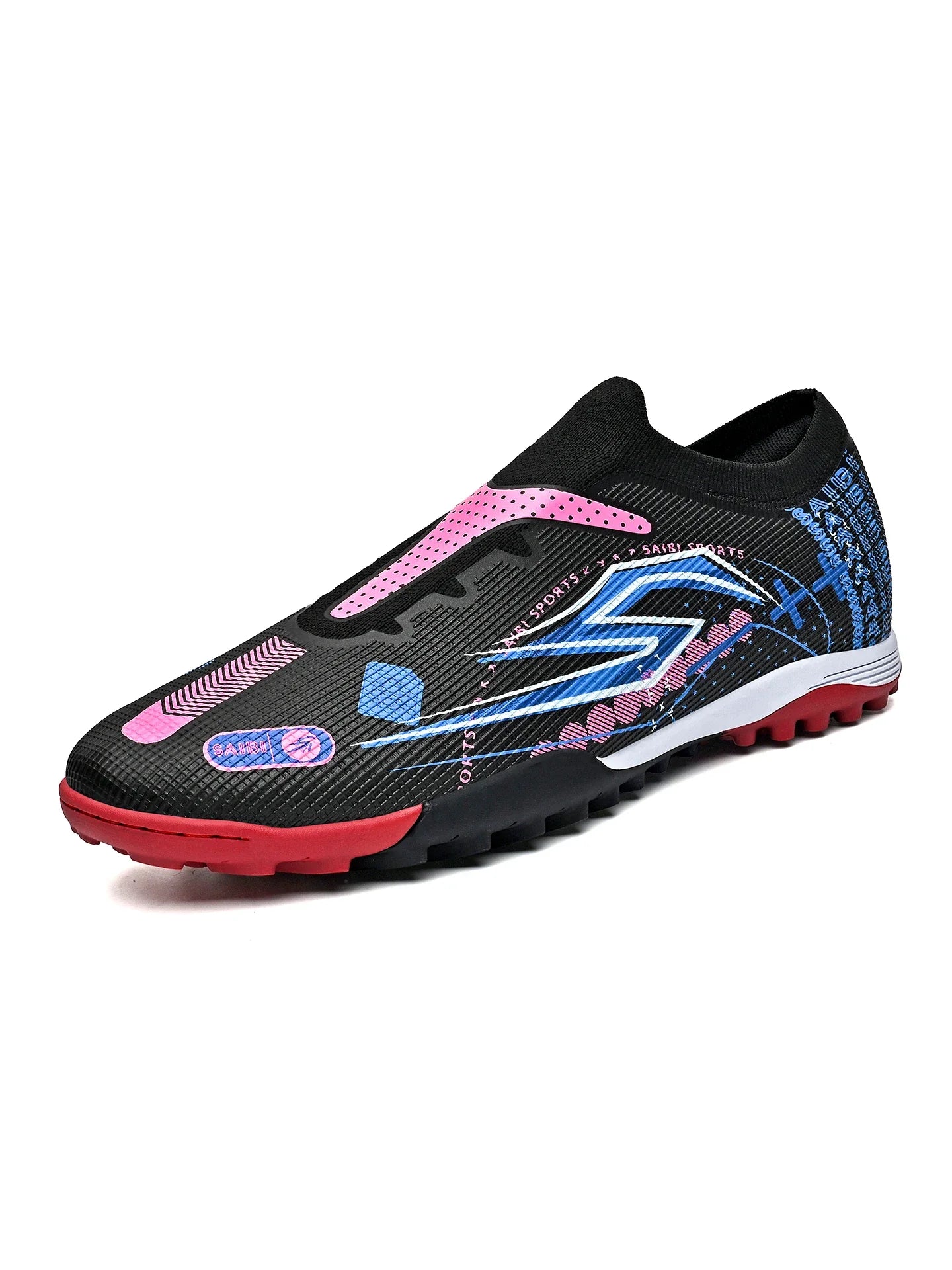 TF Soccer Cleats Men Women Kids PU Synthetic Upper Rubber Outsole Wear-resistant Non-slip Training Shoes