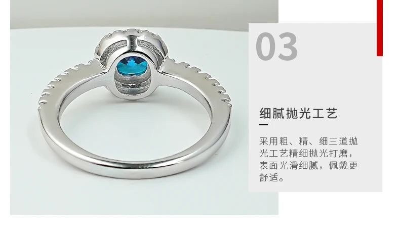 European and American retro princess square 925 silver ring inlaid with high carbon diamonds niche light luxury, daily exquisite