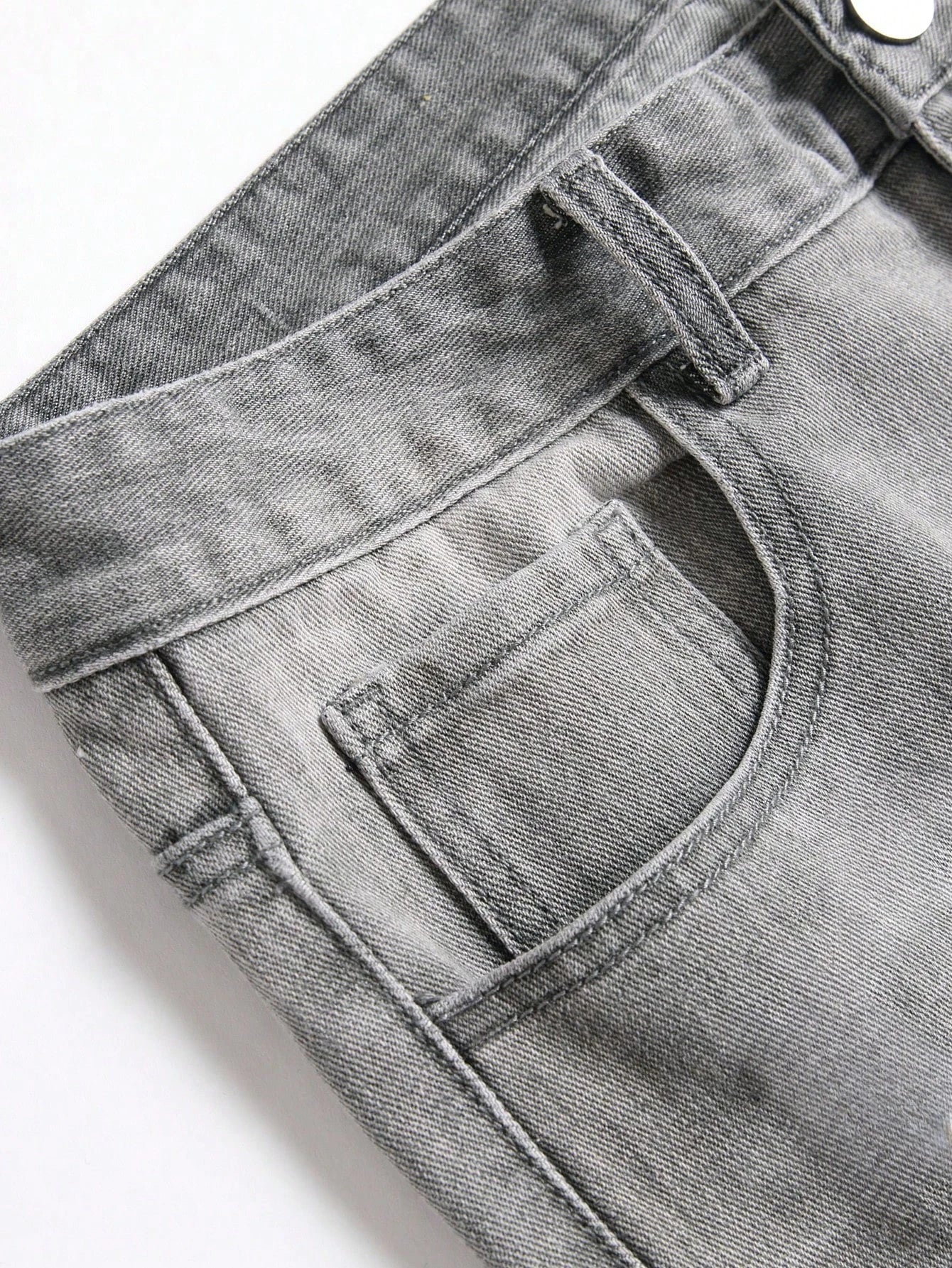 1pc Men's Slim Denim Pants, New Trend Party Street Style, Pocket Jeans, Suitable for Daily Wear for Couples in All Seasons