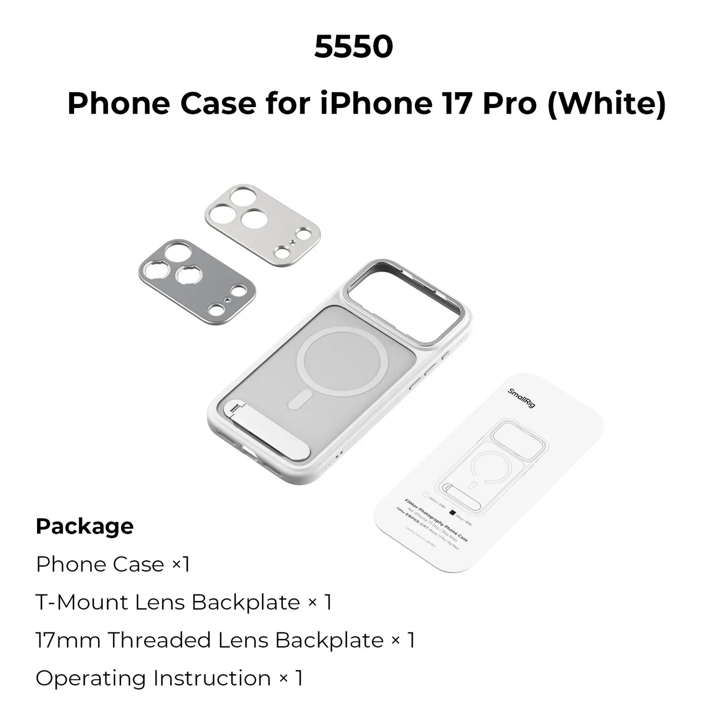iPhone Case Lightweight Photography for iPhone 17 Pro/Pro Max with MagSafe Suit 67mm Magnetic Filter Slot Gift
