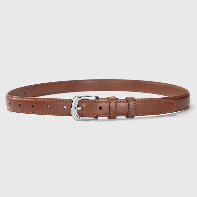 1pcs Women's Thin Waist Belt All-Match Style Fashionable And Simple Women's Belt With Jeans