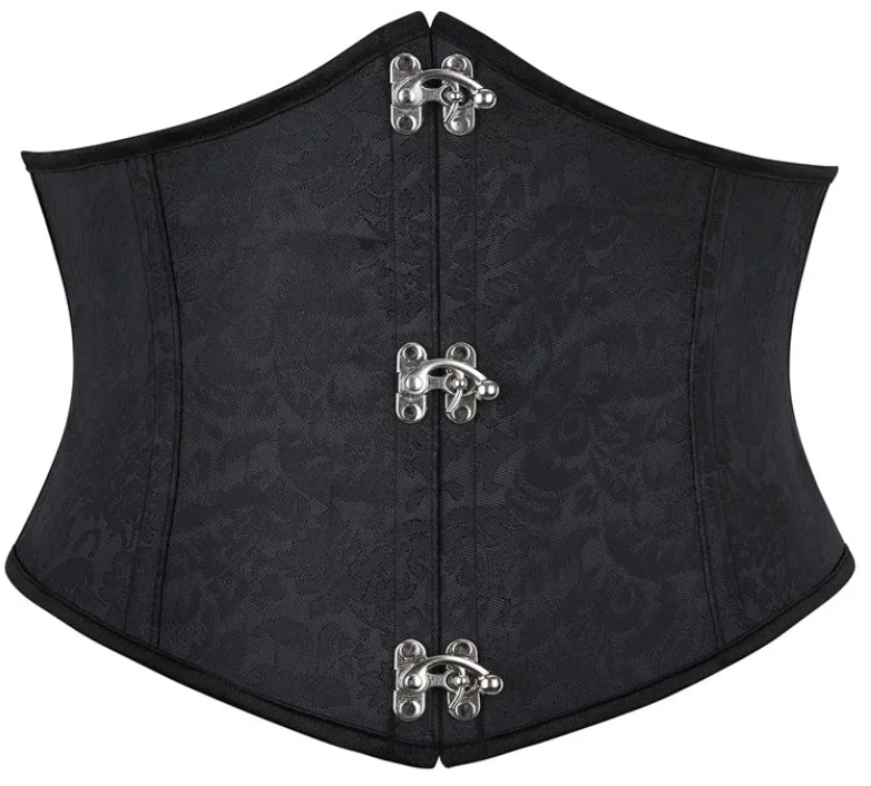 Underbust Purple Corset Woman Belt Plus Size Top Short Plastic Boned Girdles Slimming Waist Shapers Gothic Clothing Bodice