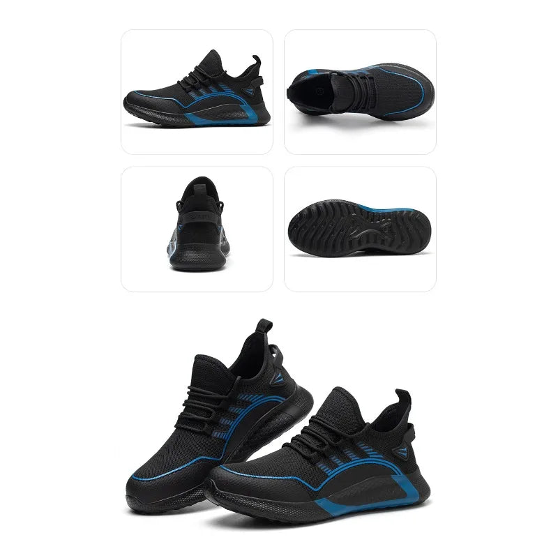 Labor Protection Shoes for Men and Women Anti Smashing Anti Piercing Breathable and Lightweight